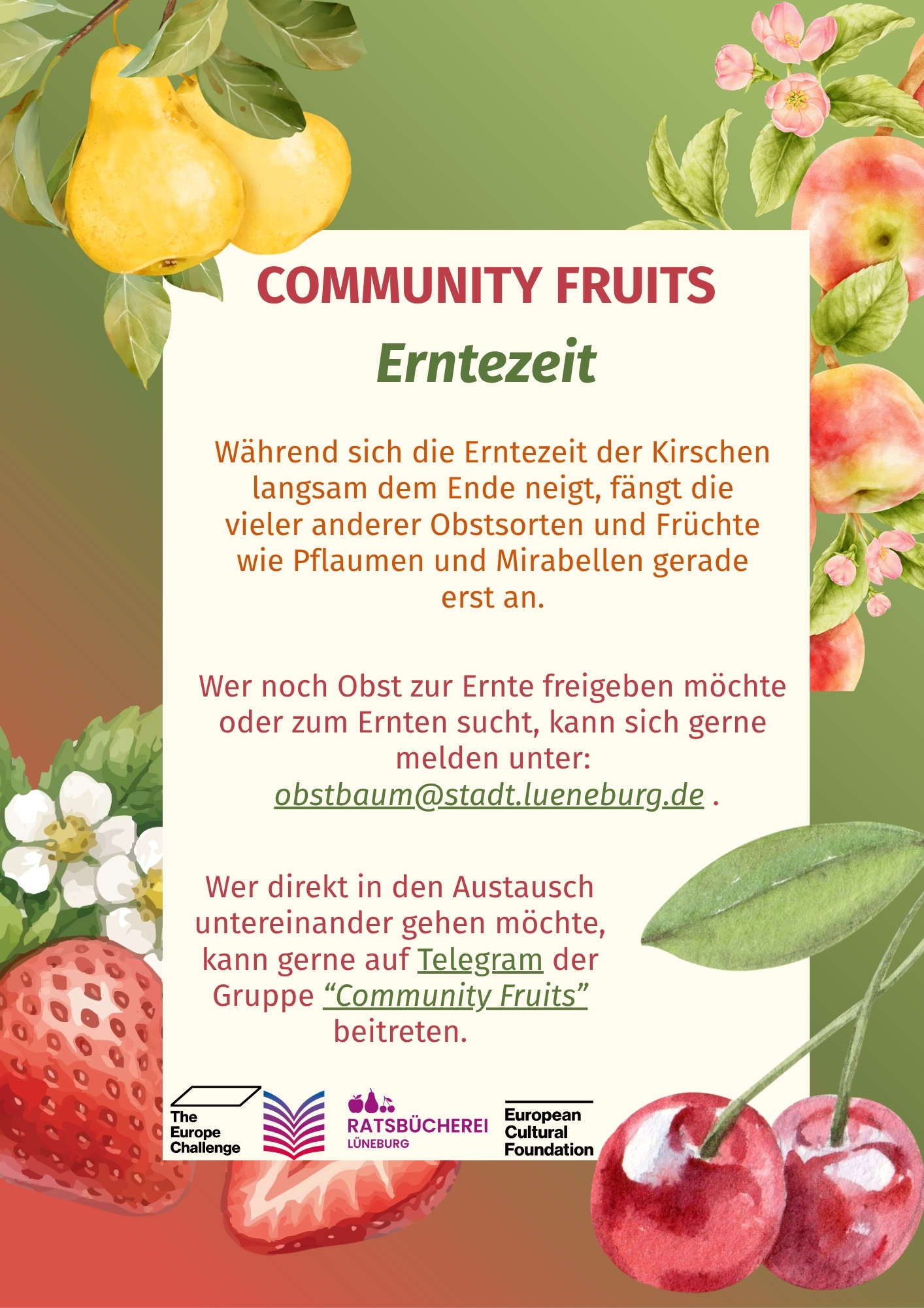 {#Community Fruits Erntezeit}