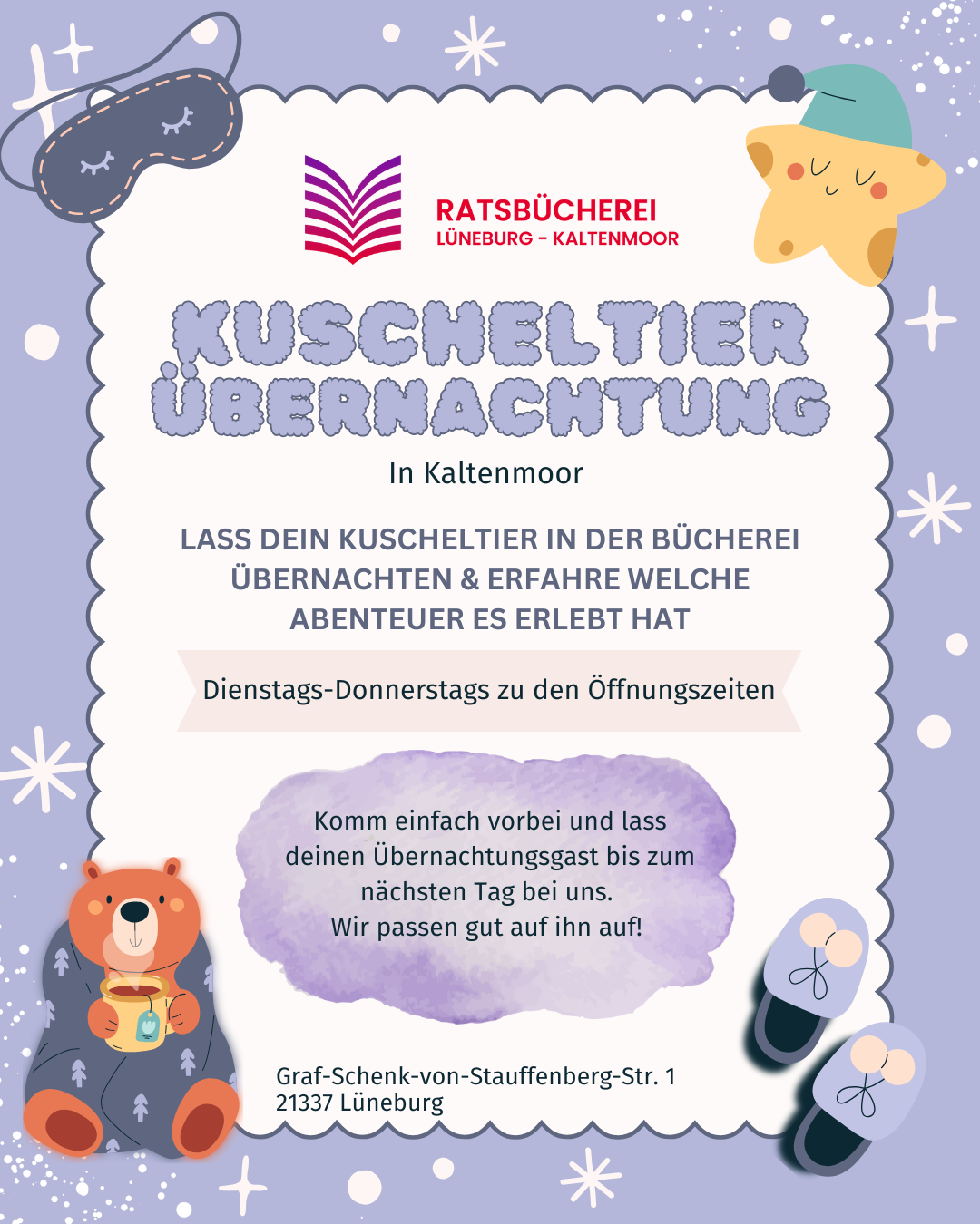 {#KuschelTier &Uuml;bernachtung}