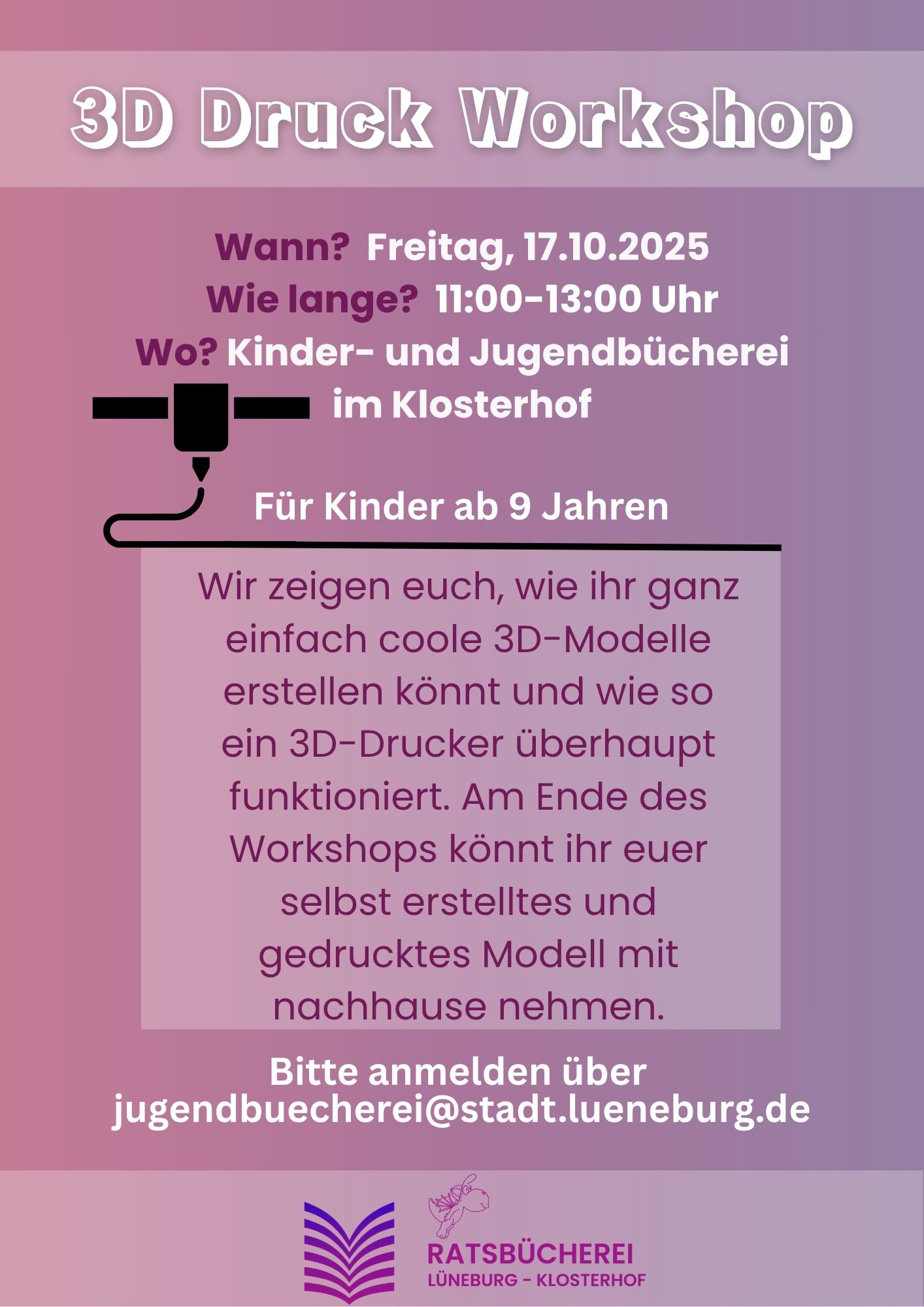 {#Plakat 3D Druck Workshop}