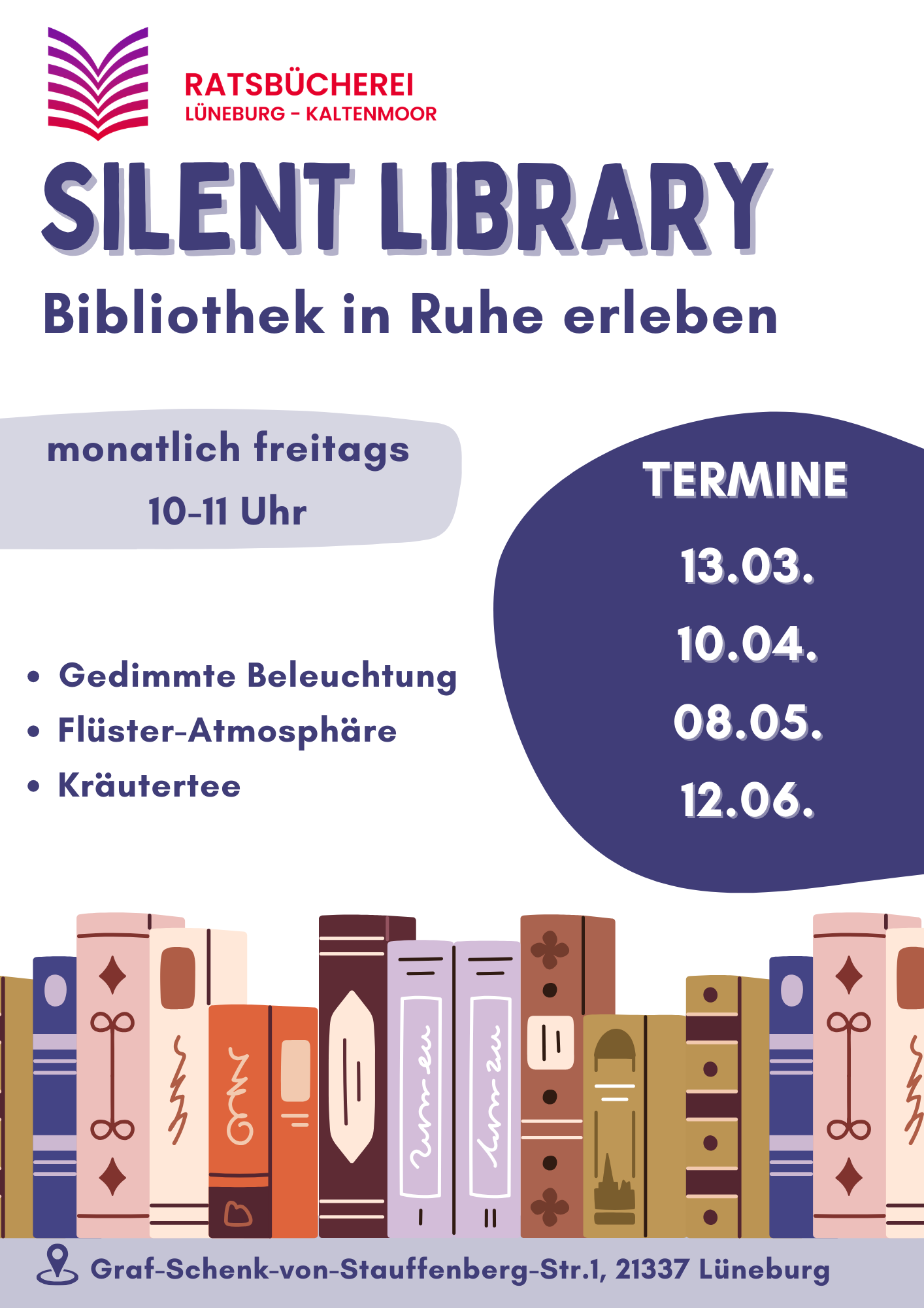 {#Silent Library (Poster (A3 Hochformat))}